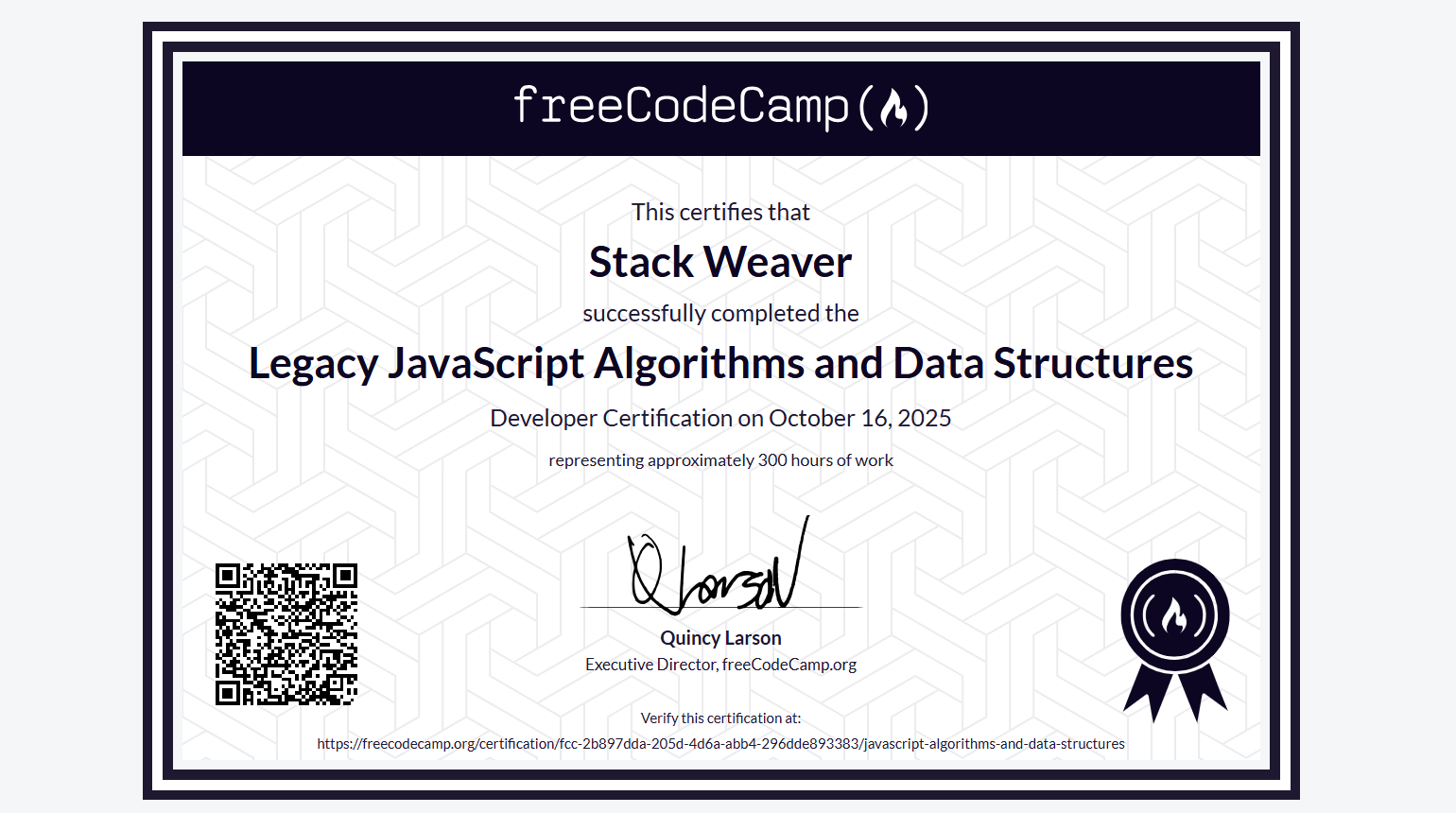 Legacy JavaScript Algorithms and Data Structures