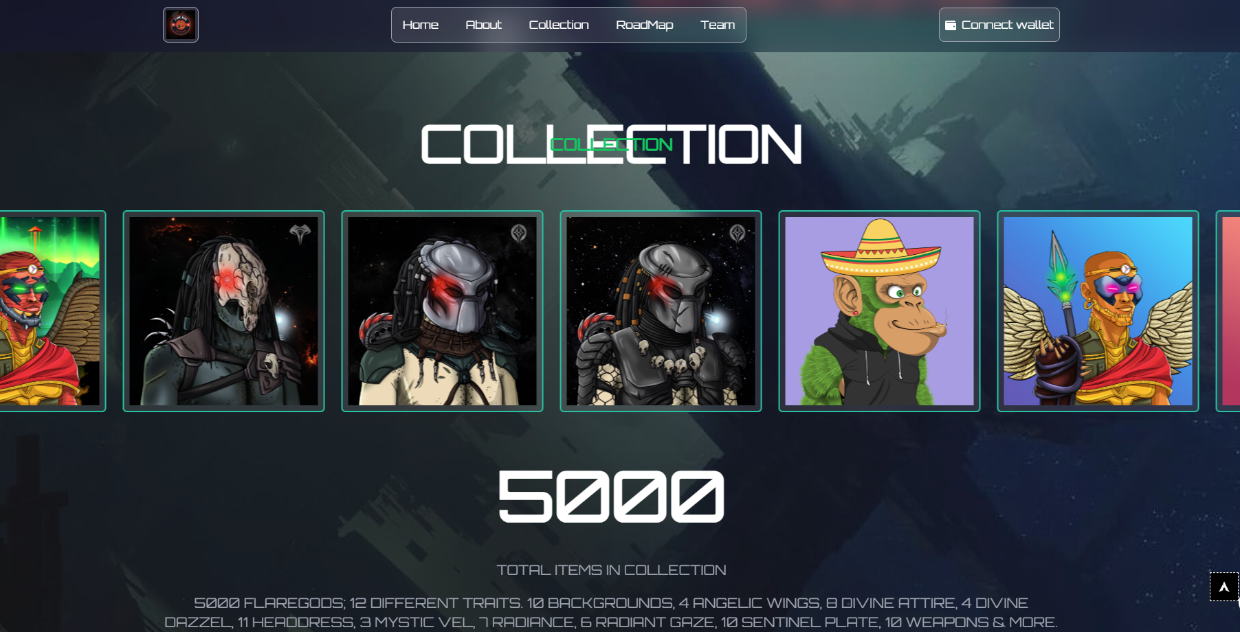 FlareGods — NFT Collection Platform on Flare Network